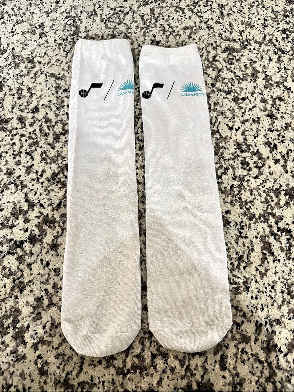 Utah Jazz / Casamigos Performance Crew Socks White
